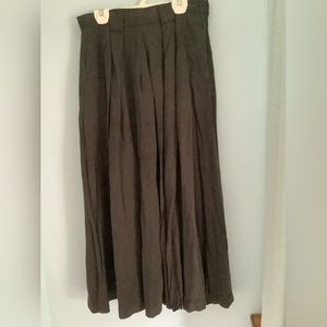 Vintage J. Peterman Maxi Skirt Size 10, Waist 30" Length 33", Charcoal Gray